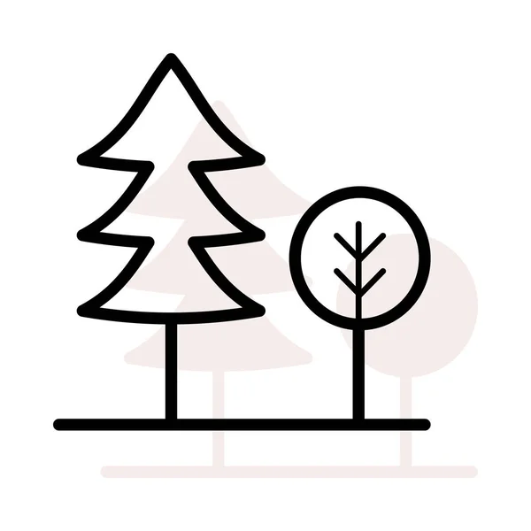 Ikona Sieci Leśnej Ilustracja Wektora — Wektor stockowy