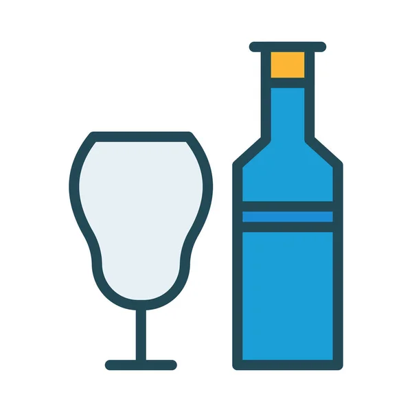 Ilustración Vectores Botellas Vidrio — Vector de stock