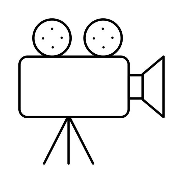 ビデオカメラのアイコンベクトル図 — ストックベクタ