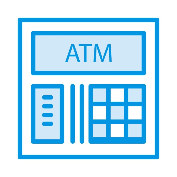 Atm Web Icon Ilustração Vetorial — Vetor de Stock