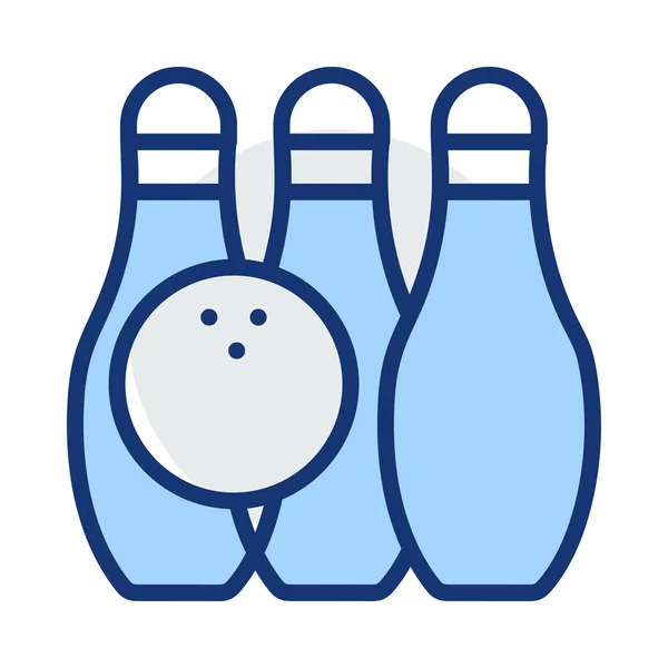 Icône Bowling Illustration Vectorielle Sport — Image vectorielle