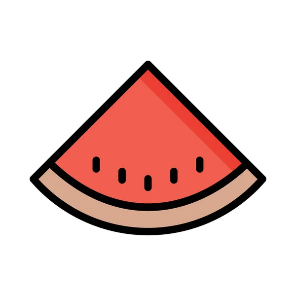 Vattenmelon Ikon Vektor Illustration — Stock vektor