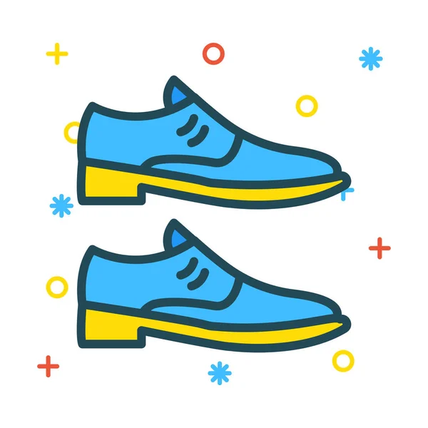 Sapatos Ícone Web Ilustração Vetorial — Vetor de Stock