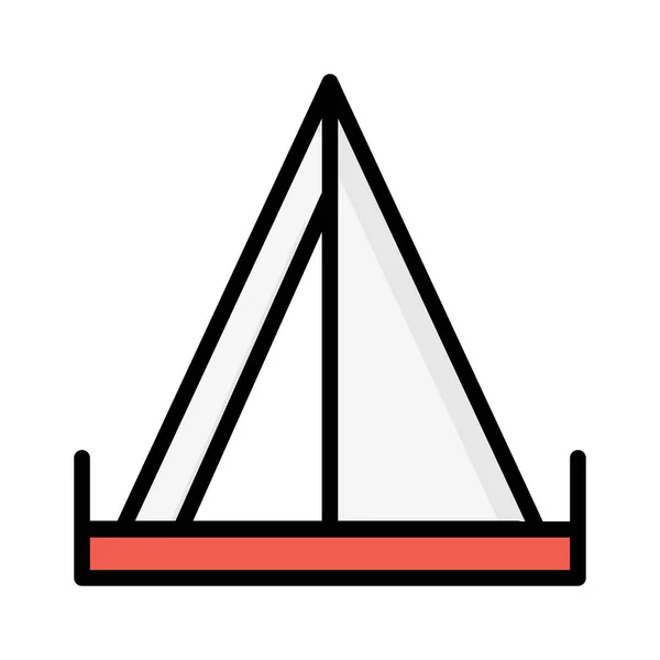 Camp Web Pictogram Vectorillustratie — Stockvector