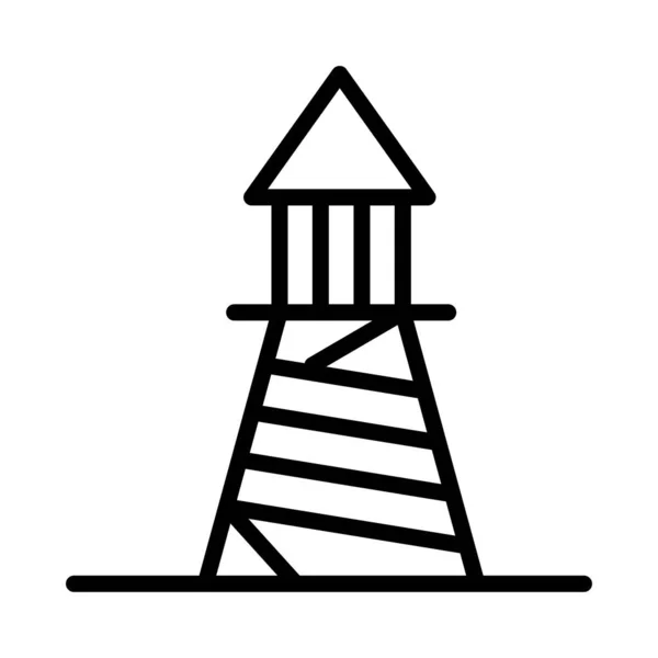 Tower Web Icon Vector Illustration — Stock Vector