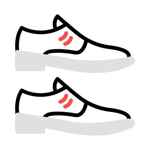 Schuhe Web Symbol Vektor Illustration — Stockvektor