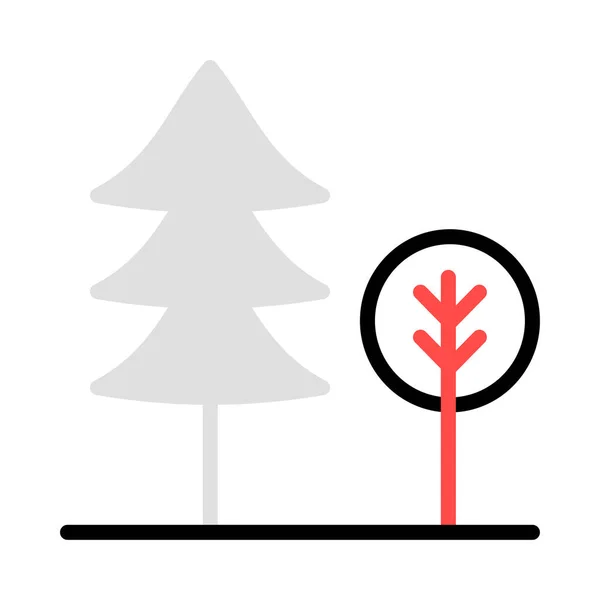 Ikona Sieci Leśnej Ilustracja Wektora — Wektor stockowy