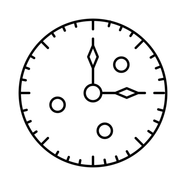 Reloj Icono Vector Ilustración — Vector de stock