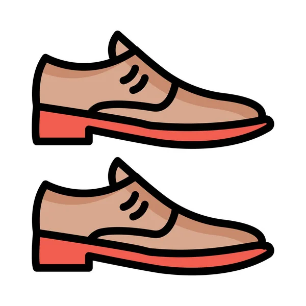 Schuhe Web Symbol Vektor Illustration — Stockvektor