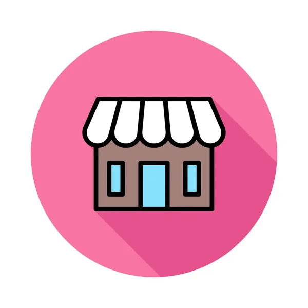 Shop Web Icon Vektor Illustration — Stockvektor