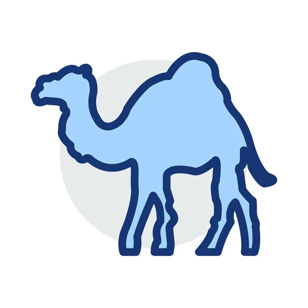 Kamel Web Symbol Vektorillustration — Stockvektor