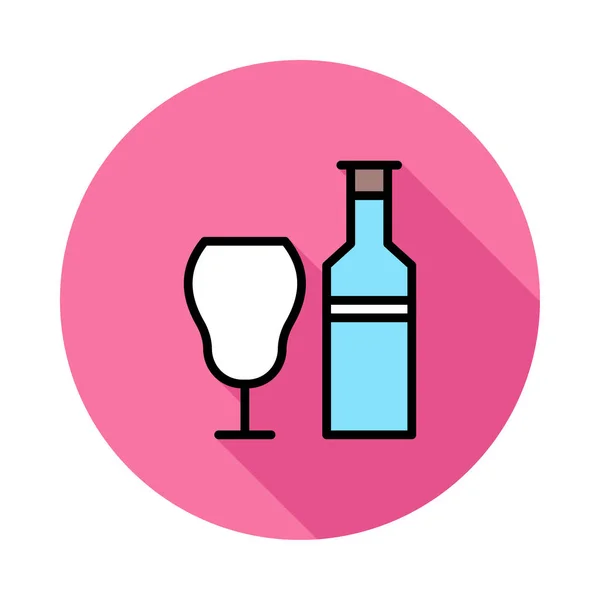 Fles Glas Vectorillustratie — Stockvector