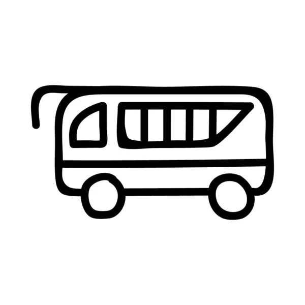 Buss Isolerad Vit Bakgrund — Stock vektor