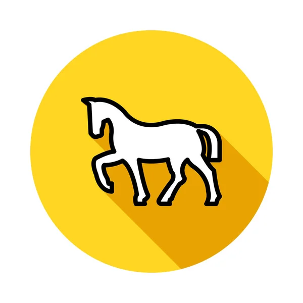 Icono Web Caballo Ilustración Vectores — Vector de stock