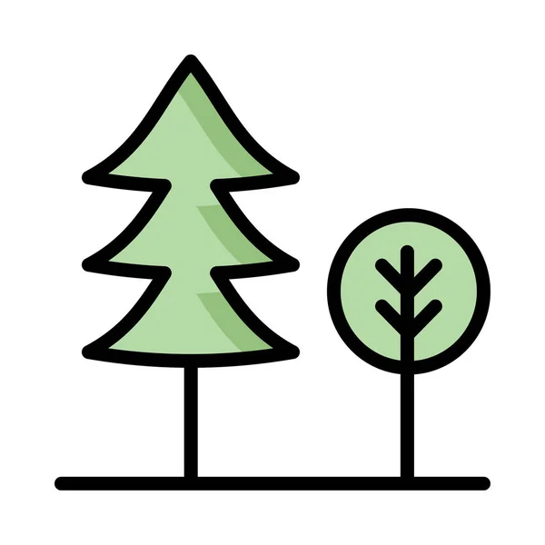Εικονίδιο Ιστού Δάσους Διανυσματική Απεικόνιση — Διανυσματικό Αρχείο