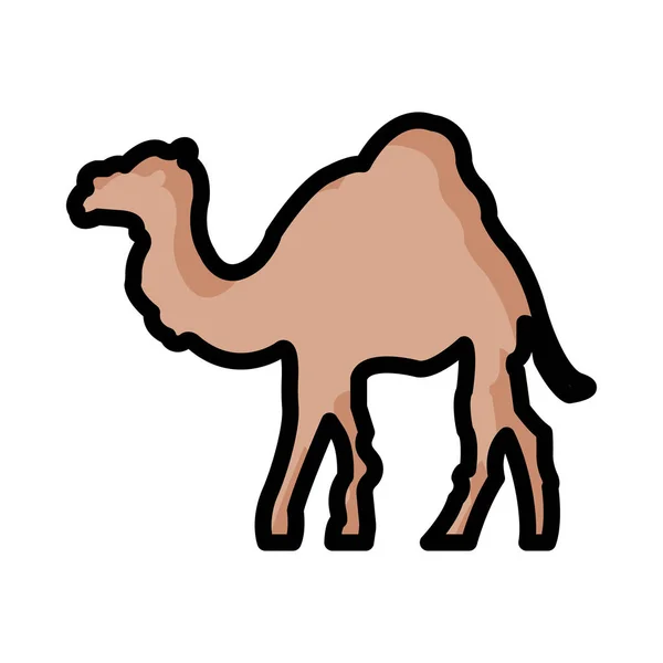 Camel Web Icon Vector Illustration — Stock Vector