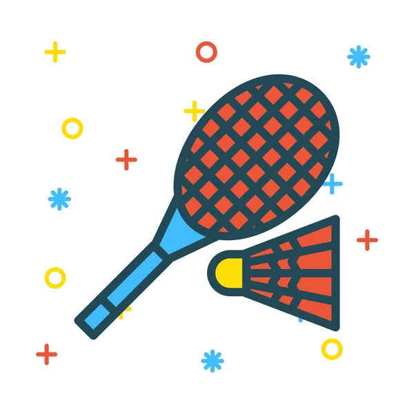 Raqueta Tenis Vector Ilustración — Archivo Imágenes Vectoriales