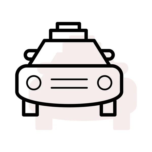 Voiture Sur Fond Blanc Illustration Vectorielle — Image vectorielle