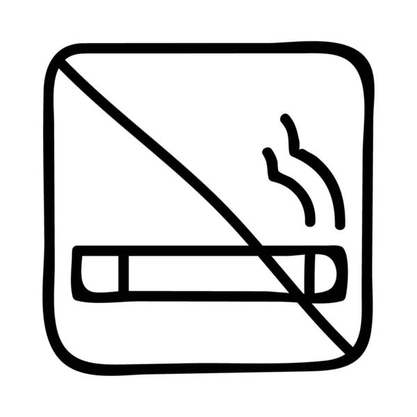 Smoking Web Icon Vector Illustration — Stock Vector