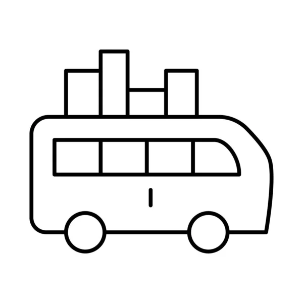 Фургон Изолирован Белом Фоне — стоковый вектор