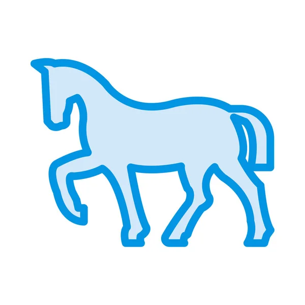 Εικονίδιο Web Άλογο Εικονογράφηση Διάνυσμα — Διανυσματικό Αρχείο