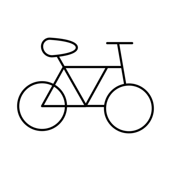 Bici Icono Plano Aislado Sobre Fondo Blanco Vector Ilustración — Vector de stock