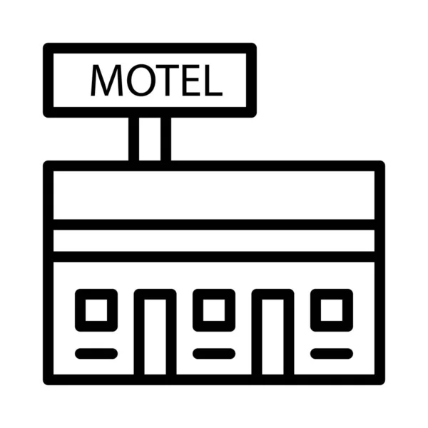 Hotelowa Ikona Internetowa Ilustracja Wektora — Wektor stockowy