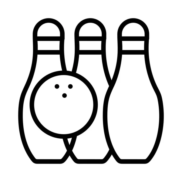 Icône Bowling Illustration Vectorielle Sport — Image vectorielle
