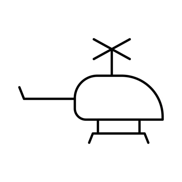 Helicopter Web Icon Vector Illustration — Stock Vector