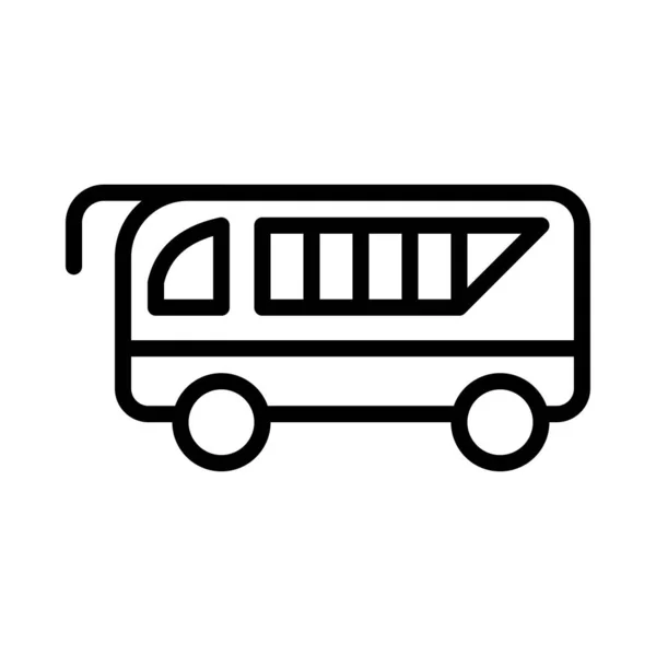 Автобус Изолирован Белом Фоне — стоковый вектор