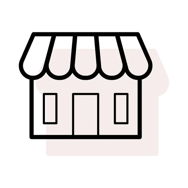 Tienda Icono Web Vector Ilustración — Archivo Imágenes Vectoriales