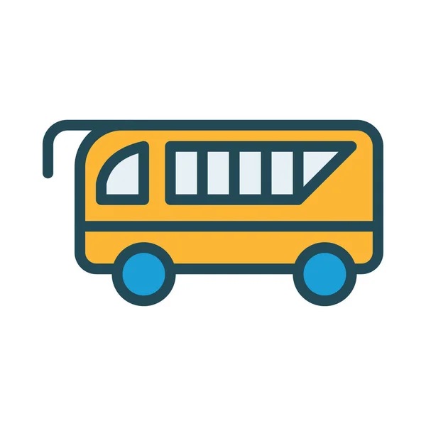 Bus Aislado Sobre Fondo Blanco — Vector de stock