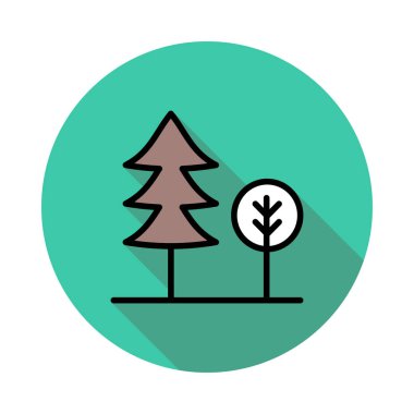 Orman Ağı simgesi, vektör illüstrasyonu 