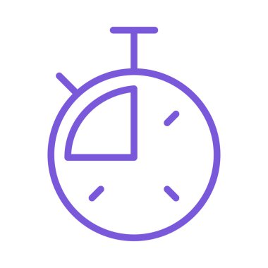 kronometre simgesi, vektör illüstrasyonu 