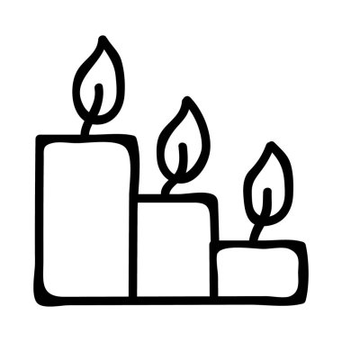 Mumlar web simgesi vektör illüstrasyonu 