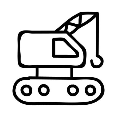 makine web simge vektör çizim 