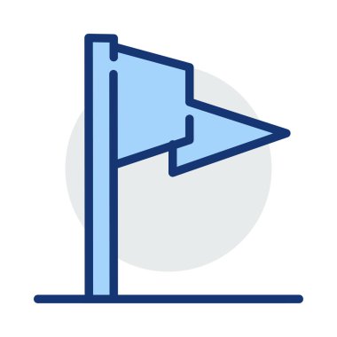 bayrak web simgesi, vektör illüstrasyonu 