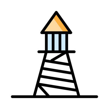 kule ağ simgesi, vektör illüstrasyonu 