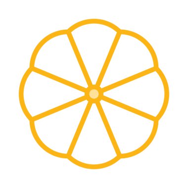 Limon web simgesi, vektör çizim 