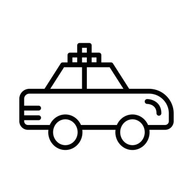 araba beyaz arka planda, vektör çizim 