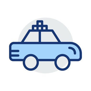 araba beyaz arka planda, vektör çizim 