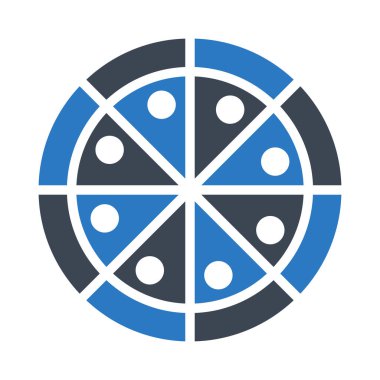 Pizza web simge vektör çizim 