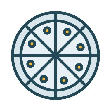 Pizza web simge vektör çizim 
