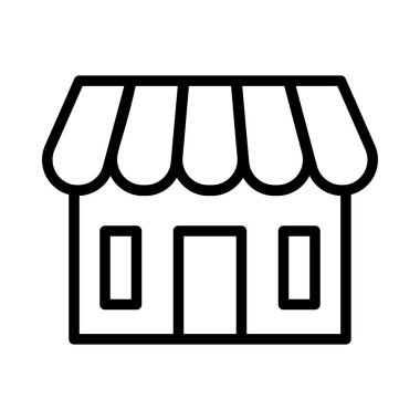 Dükkanı web simge vektör çizim 
