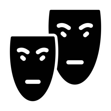 Maskeleri simge vektör çizim 