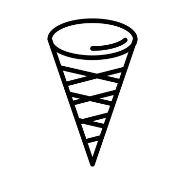 dondurma ikonu vektör illüstrasyonu