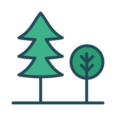 Orman Ağı simgesi, vektör illüstrasyonu 