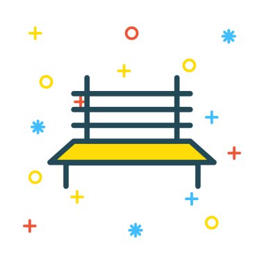 Tezgah web simgesi, vektör çizim