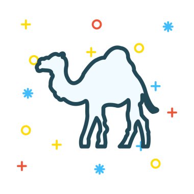 deve web simgesi, vektör çizim 