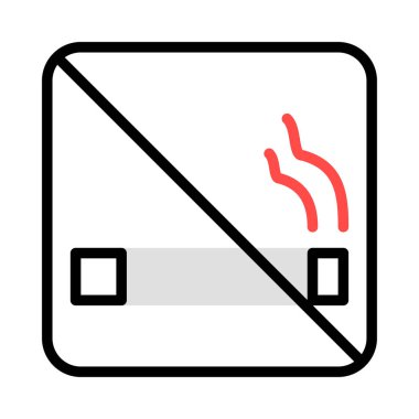 hiçbir yasaktır web simge vektör çizim 